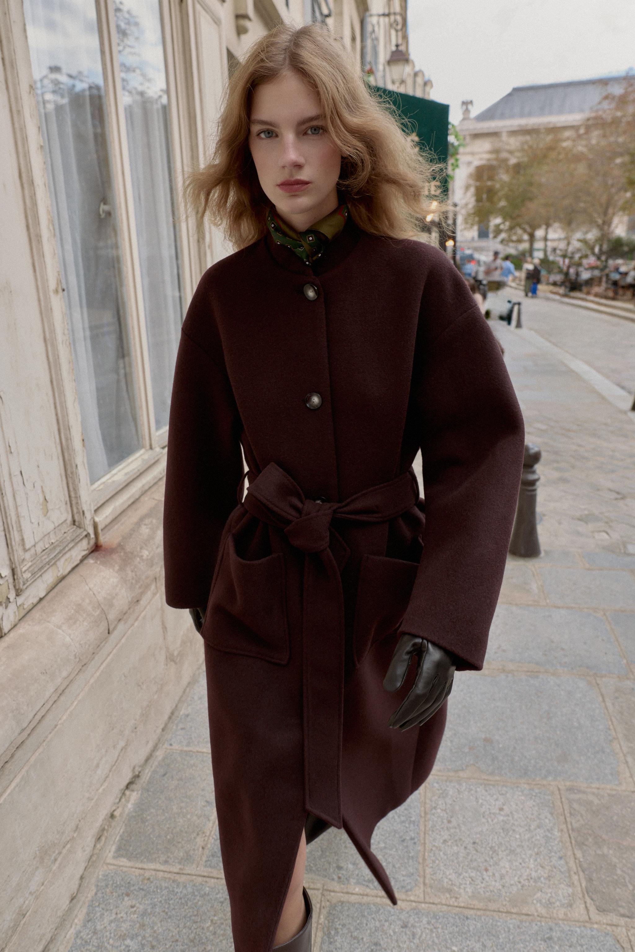 LONG BELTED COAT